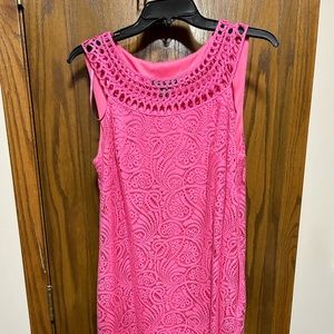 Jessica Howard pink lace dress 10